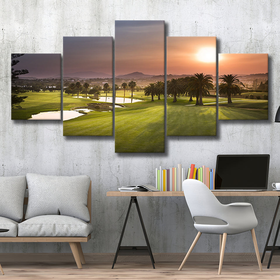 Los Naranjos, Spain Nice Course Golf Trip, Golf, Golf Holidays, Golf Art Print, 5 Panels Canvas Prints Wall Art Decor