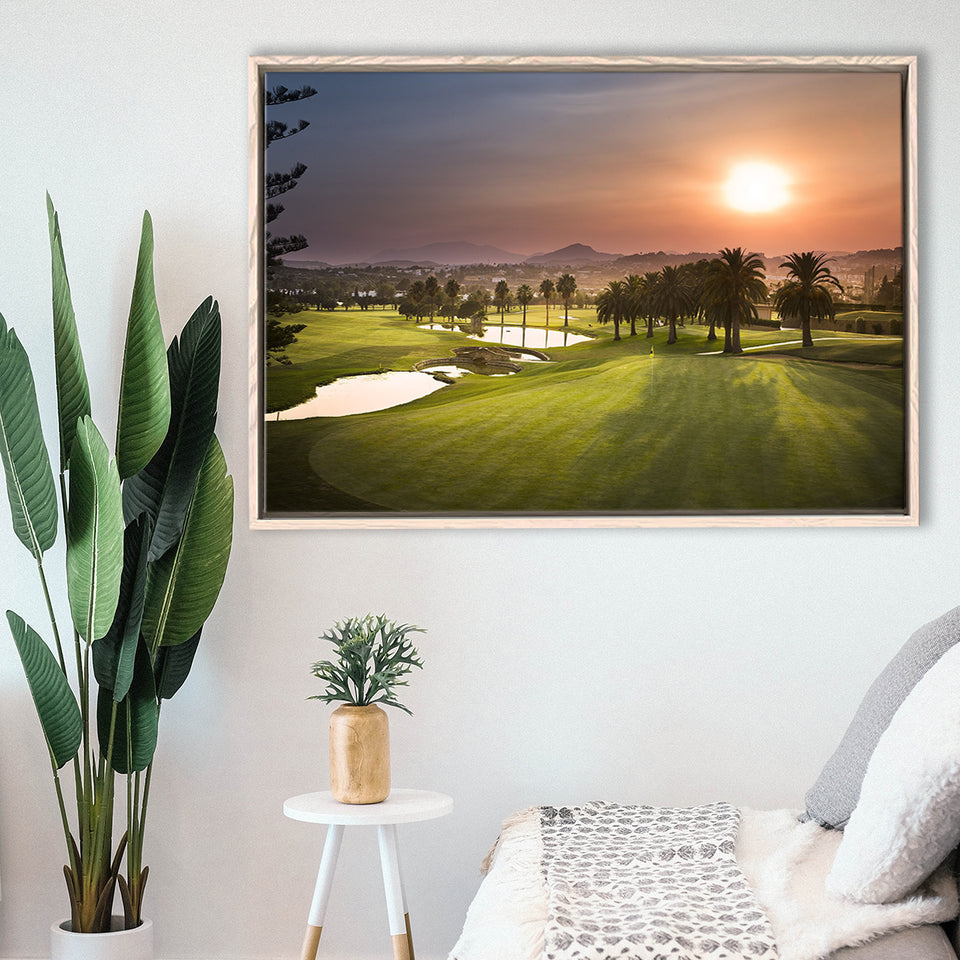 Los Naranjos, Spain Nice Course Golf Trip, Golf, Golf Holidays, Golf Art Print, Framed Canvas Prints Wall Art Decor, Floating Frame