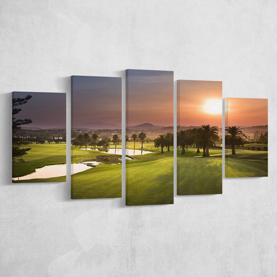 Los Naranjos, Spain Nice Course Golf Trip, Golf, Golf Holidays, Golf Art Print, 5 Panels Canvas Prints Wall Art Decor