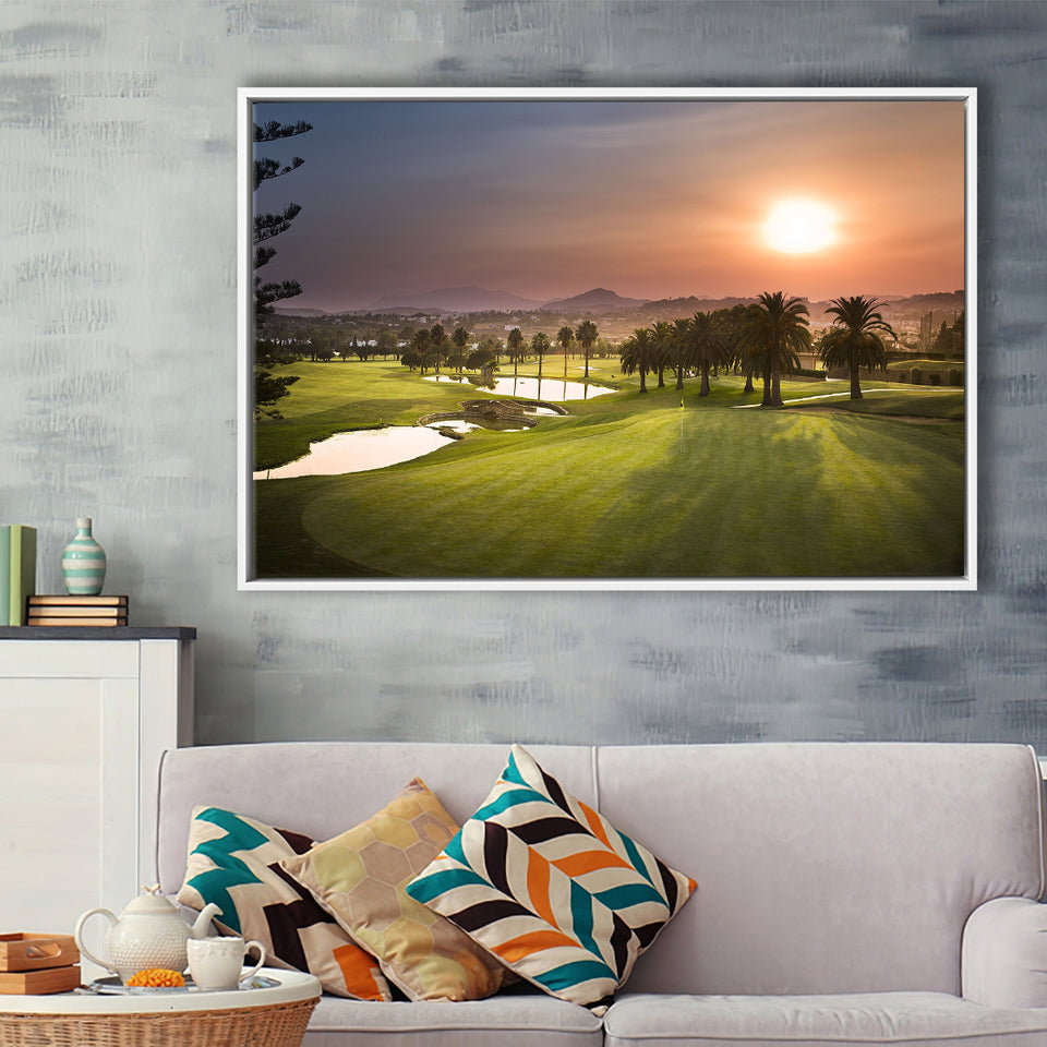Los Naranjos, Spain Nice Course Golf Trip, Golf, Golf Holidays, Golf Art Print, Framed Canvas Prints Wall Art Decor, Floating Frame