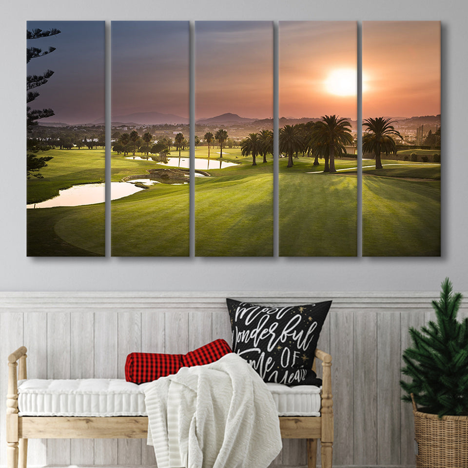 Los Naranjos, Spain Nice Course Golf Trip, Golf, Golf Holidays, 5 Panels Extra Large Canvas Prints Wall Art Decor