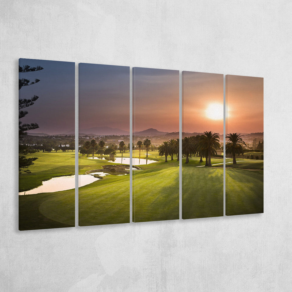 Los Naranjos, Spain Nice Course Golf Trip, Golf, Golf Holidays, 5 Panels Extra Large Canvas Prints Wall Art Decor