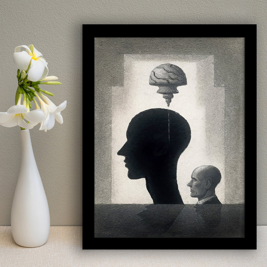 Lost Your Mind Abstract Art Framed Art Prints Wall Decor, Framed Picture, Large Picture
