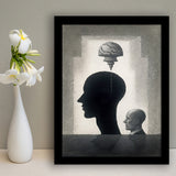 Lost Your Mind Abstract Art Framed Art Prints Wall Decor, Framed Picture, Large Picture