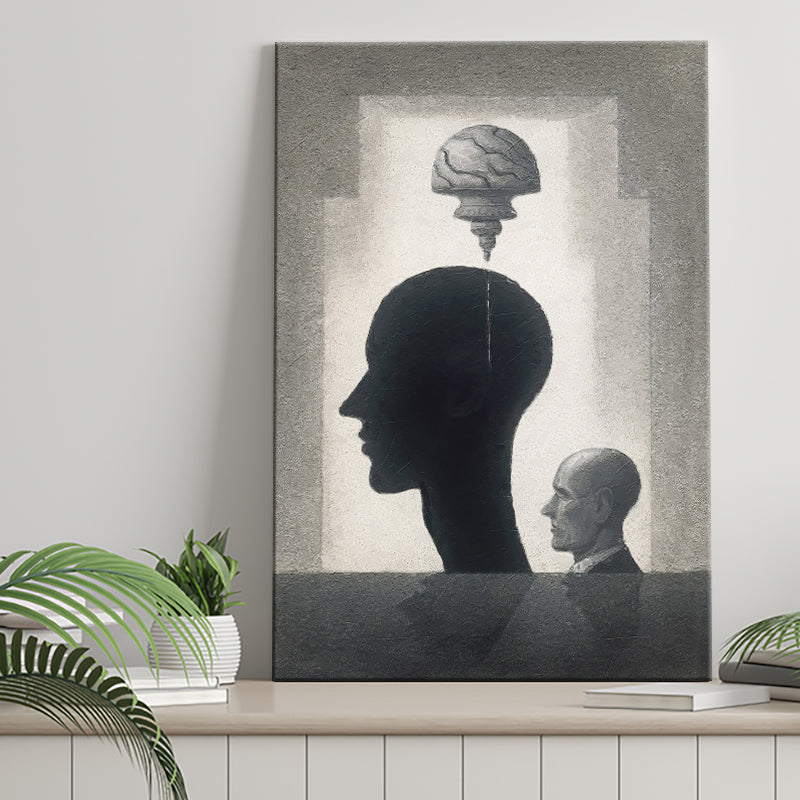 Lost Your Mind Abstract Art Canvas Prints Wall Art, Home Living Room Decor, Large Canvas