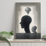 Lost Your Mind Abstract Art Canvas Prints Wall Art, Home Living Room Decor, Large Canvas
