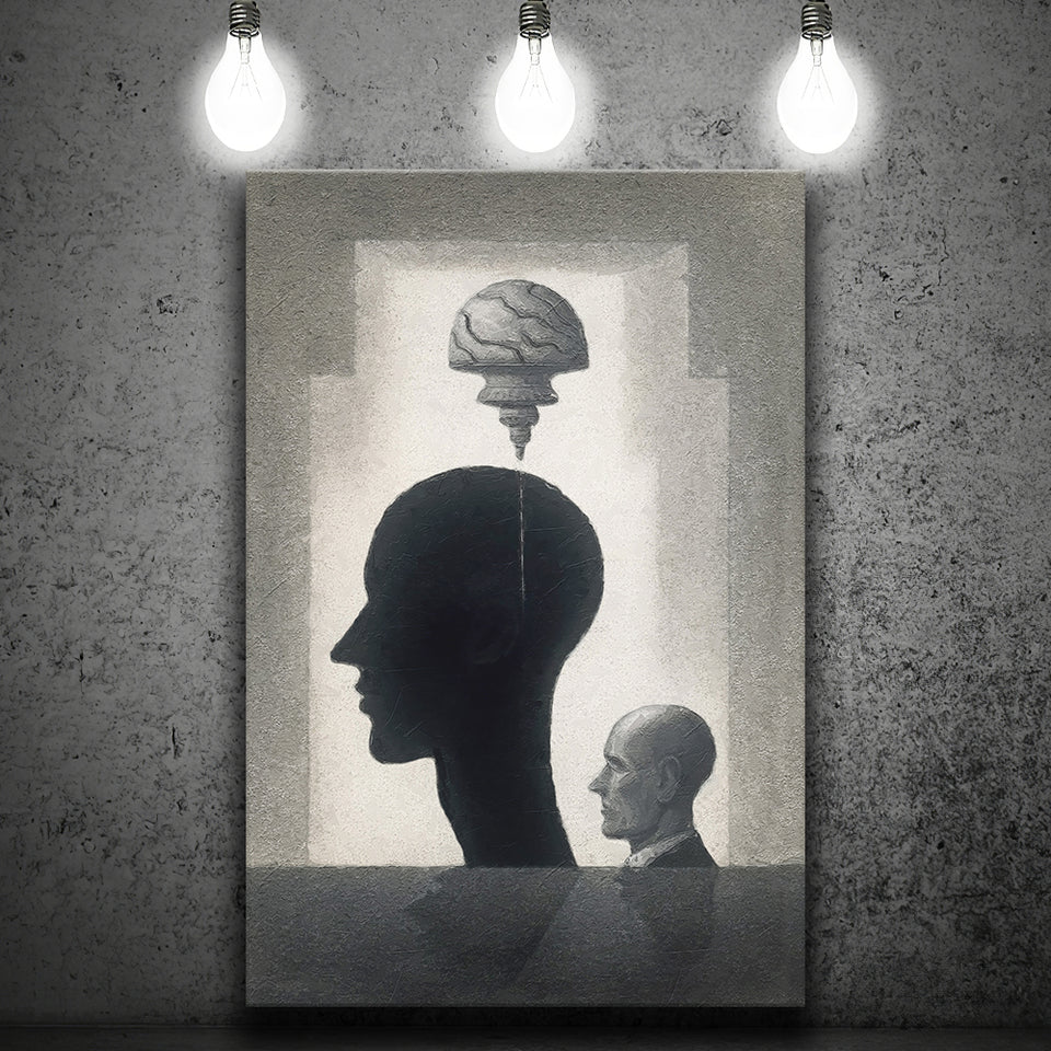 Lost Your Mind Abstract Art Canvas Prints Wall Art, Home Living Room Decor, Large Canvas