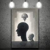 Lost Your Mind Abstract Art Canvas Prints Wall Art, Home Living Room Decor, Large Canvas