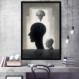 Lost Your Mind Abstract Art Framed Art Prints Wall Decor, Framed Picture, Large Picture