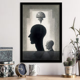 Lost Your Mind Abstract Art Framed Art Prints Wall Decor, Framed Picture, Large Picture