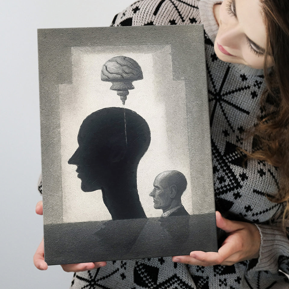 Lost Your Mind Abstract Art Canvas Prints Wall Art, Home Living Room Decor, Large Canvas