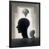 Lost Your Mind Abstract Art Framed Art Prints Wall Decor, Framed Picture, Large Picture