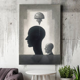 Lost Your Mind Abstract Art Canvas Prints Wall Art, Home Living Room Decor, Large Canvas