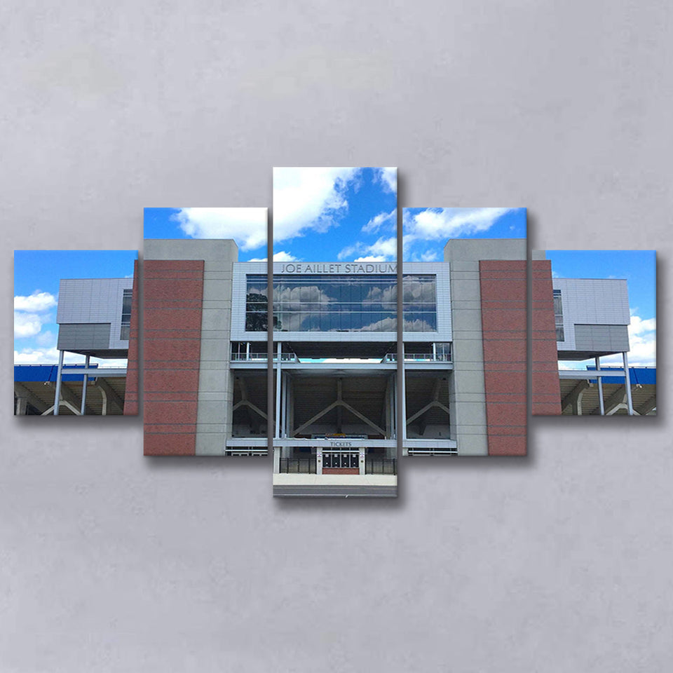 Louisiana Tech Bulldogs Wall Art Joe Aillet Stadium,Multi Panels,Sport Stadium Art Prints, Fan Gift