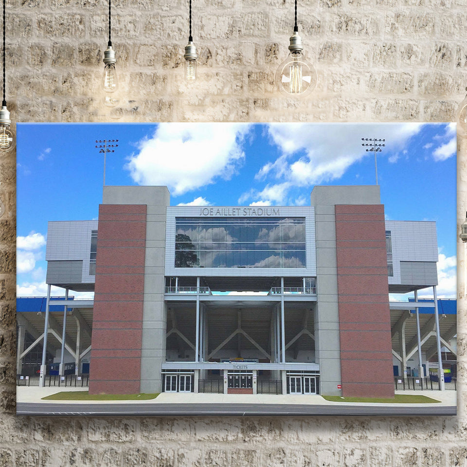 Louisiana Tech Bulldogs Wall Art Joe Aillet Stadium,Sport Stadium Art Prints, Fan Gift, Wall Decor