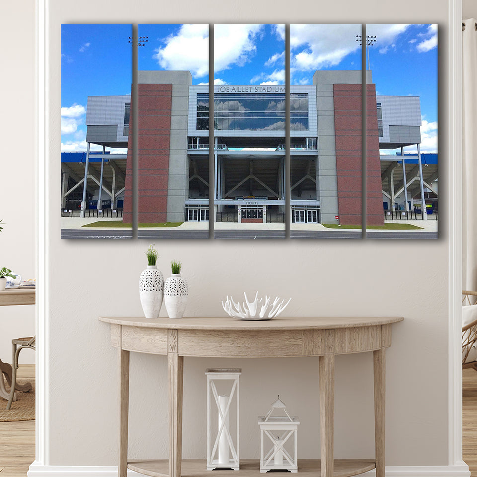 Louisiana Tech Bulldogs Wall Art Joe Aillet Stadium,Multi Panels B,Sport Stadium Art Prints, Fan Gift