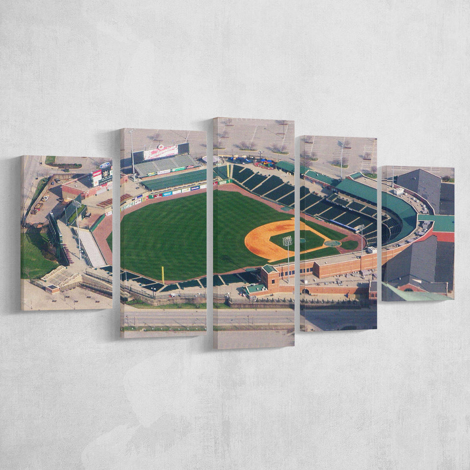 Louisville Bats Stadium Canvas Prints Louisville Slugger Field Wall Art,Multi Panels,Sport Stadium Art Prints, Fan Gift