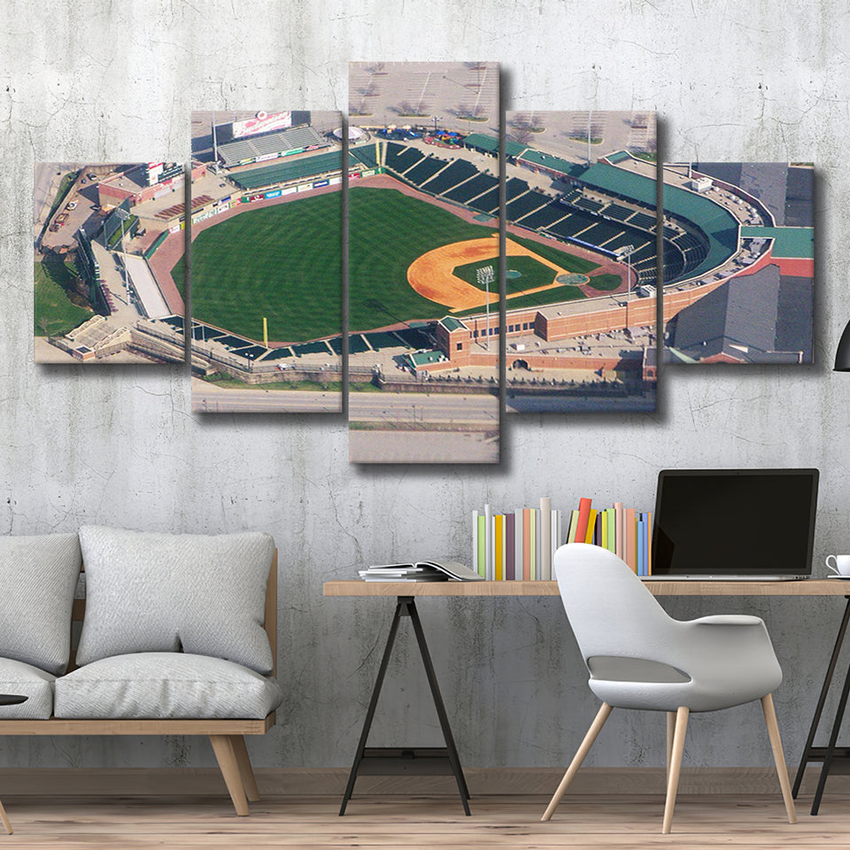 Louisville Bats Stadium Canvas Prints Louisville Slugger Field Wall Art,Multi Panels,Sport Stadium Art Prints, Fan Gift