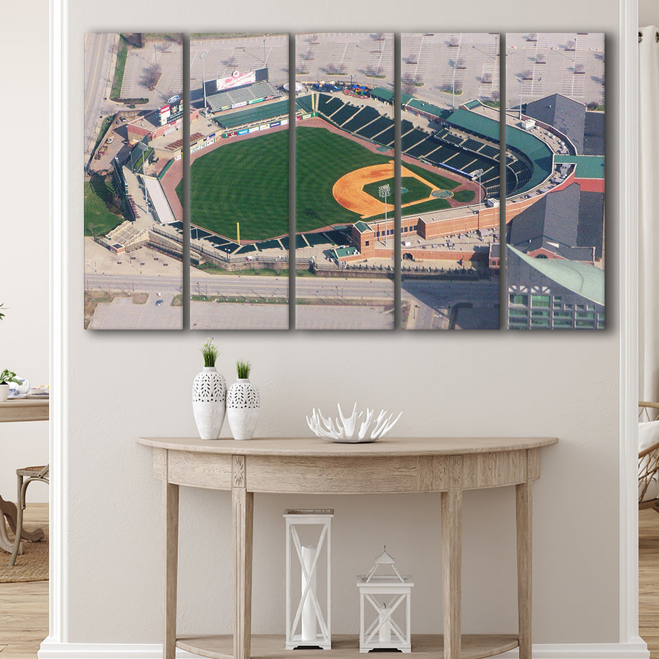 Louisville Bats Stadium Canvas Prints Louisville Slugger Field Wall Art,Multi Panels B,Sport Stadium Art Prints, Fan Gift