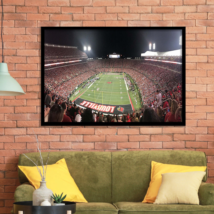 Louisville Cardinals Wall Art Cardinal Stadium Art Prints American,Sport Stadium Art Prints, Fan Gift, Wall Decor