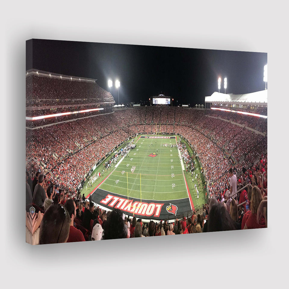Louisville Cardinals Wall Art Cardinal Stadium Canvas Prints American,Sport Stadium Art Prints, Fan Gift, Wall Decor