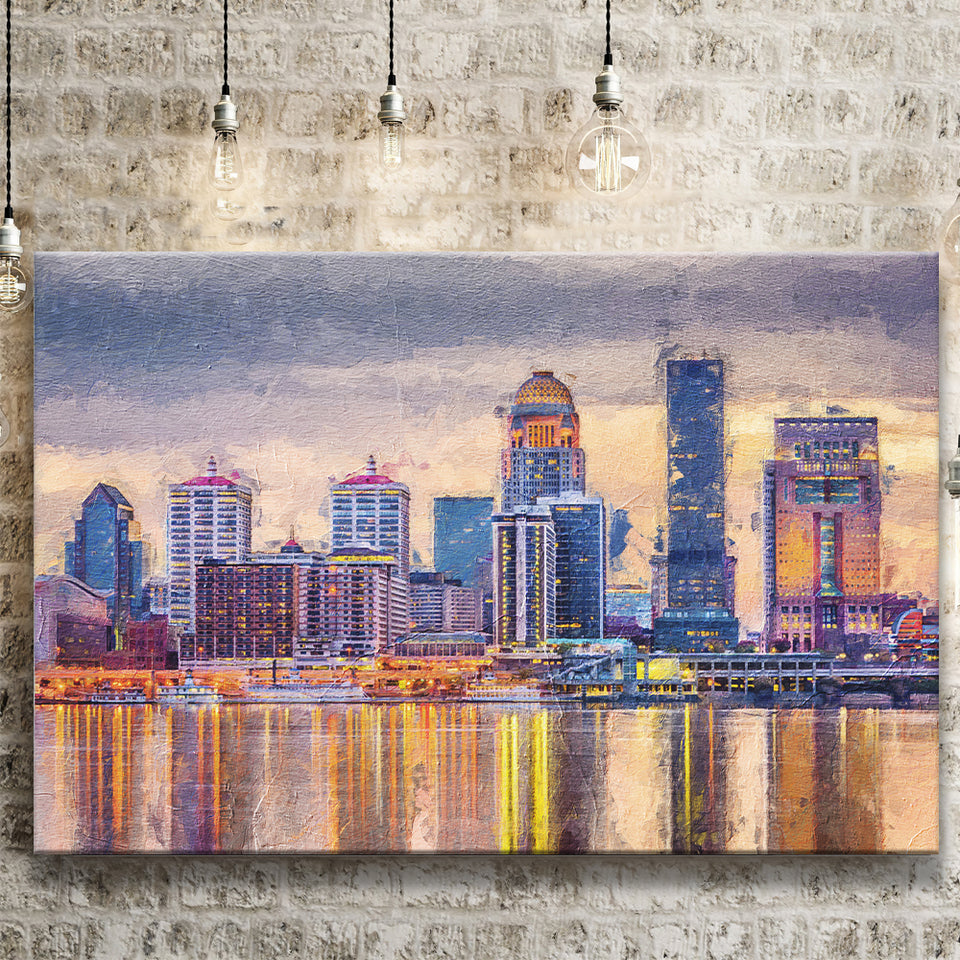 Louisville Skyline Wall Decor Kentucky Canvas Prints Wall Art Decor - Paiting Canvas, Art Prints, Wall Decor, For Sale