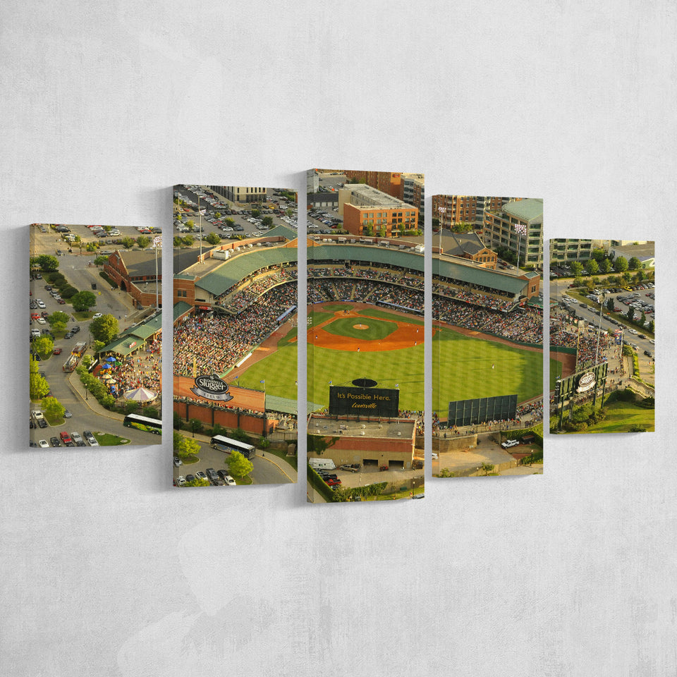 Louisville Slugger Baseball Field, Stadium Canvas, Sport Art, Large Canvas, Multi Panels, Canvas Prints Wall Art Decor