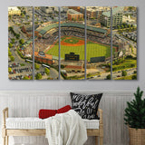 Louisville Slugger Baseball Field, Stadium Canvas, Sport Art, Gift for him, Multi Panels B, Canvas Prints Wall Art Decor
