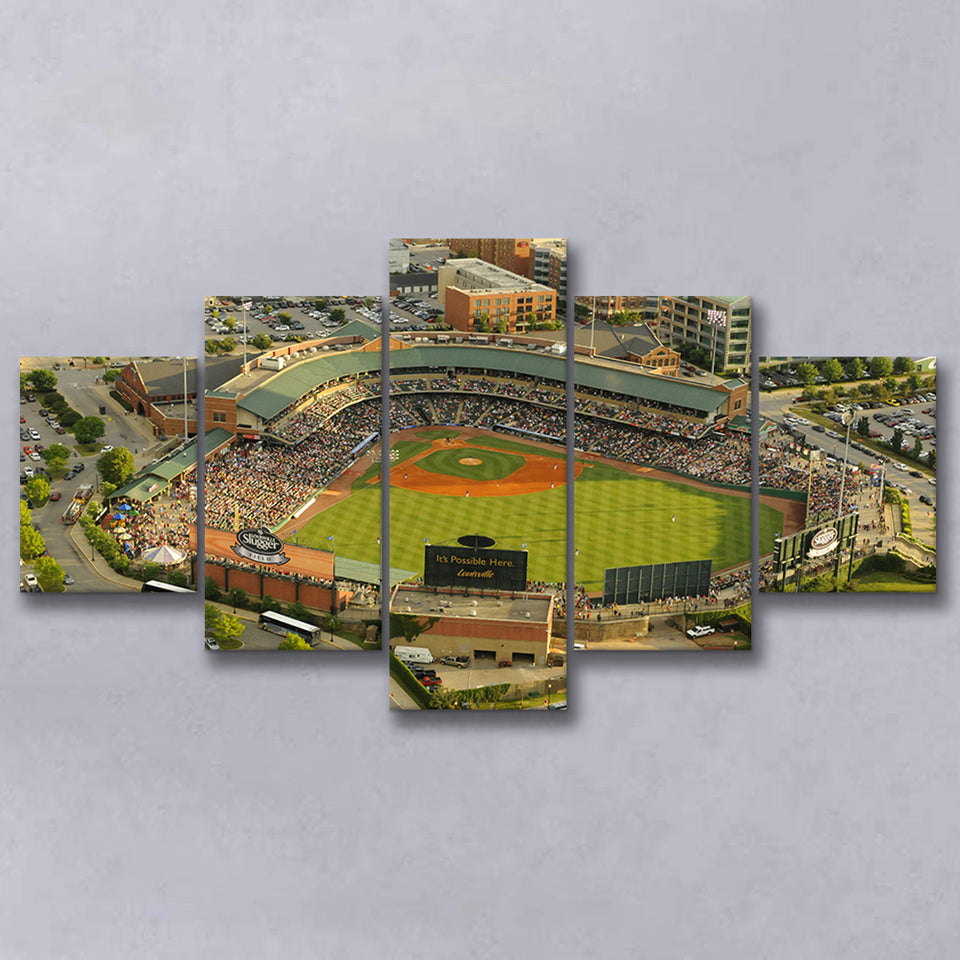Louisville Slugger Baseball Field, Stadium Canvas, Sport Art, Large Canvas, Multi Panels, Canvas Prints Wall Art Decor