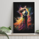 Love Huge Couple Art Painting Mixed Color, Painting Art, Canvas Prints Wall Art Home Decor