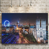 Lovely Buildings Eye At Night In London Canvas Prints Wall Art - Painting Canvas, Home Wall Decor, Painting Prints, For Sale