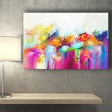 Lovely Colorful Abstract Flowers Canvas Prints Wall Art Decor - Paiting Canvas, Art Prints, Wall Decor, For Sale