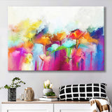 Lovely Colorful Abstract Flowers Canvas Prints Wall Art Decor - Paiting Canvas, Art Prints, Wall Decor, For Sale
