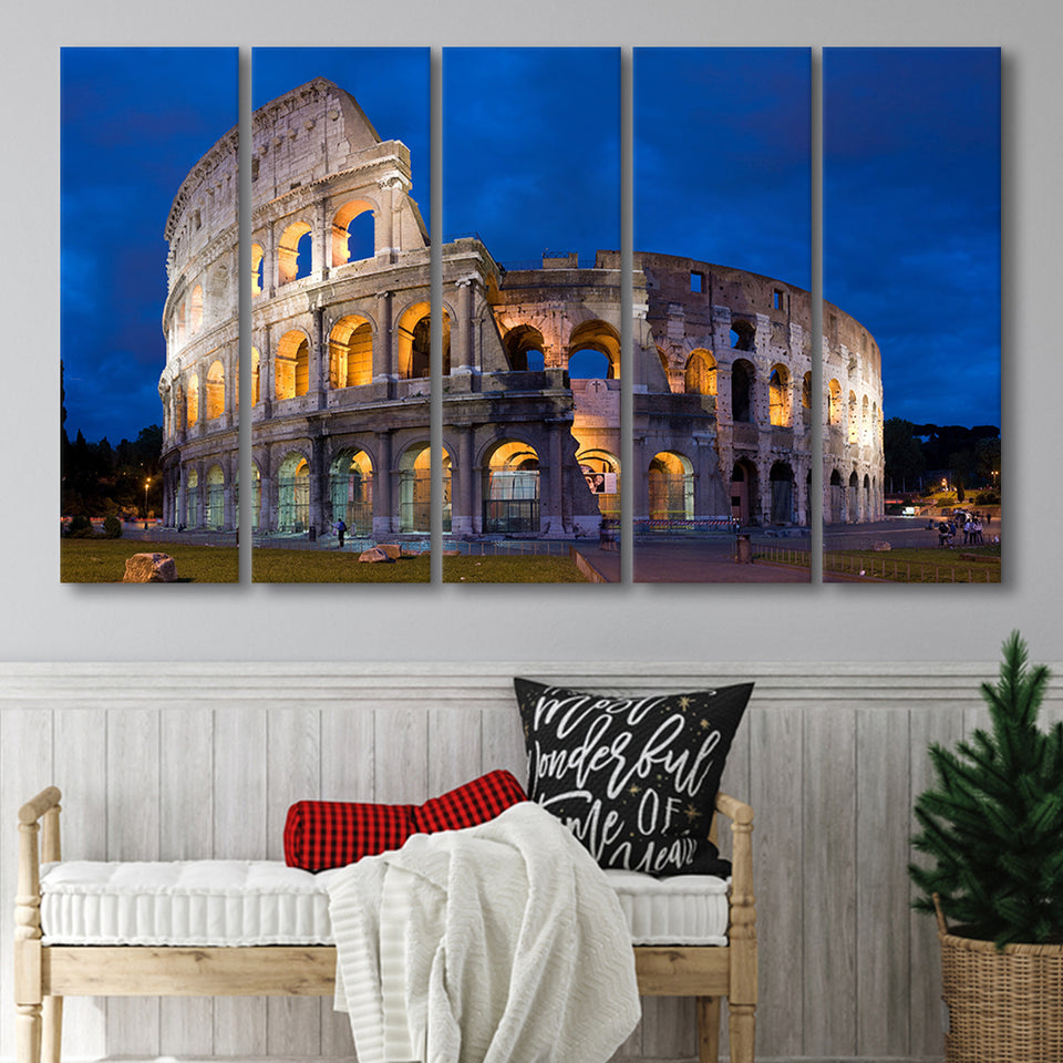 Lovely Colosseum, Stadium Canvas, Sport Art, Gift for him, Multi Panels B, Canvas Prints Wall Art Decor