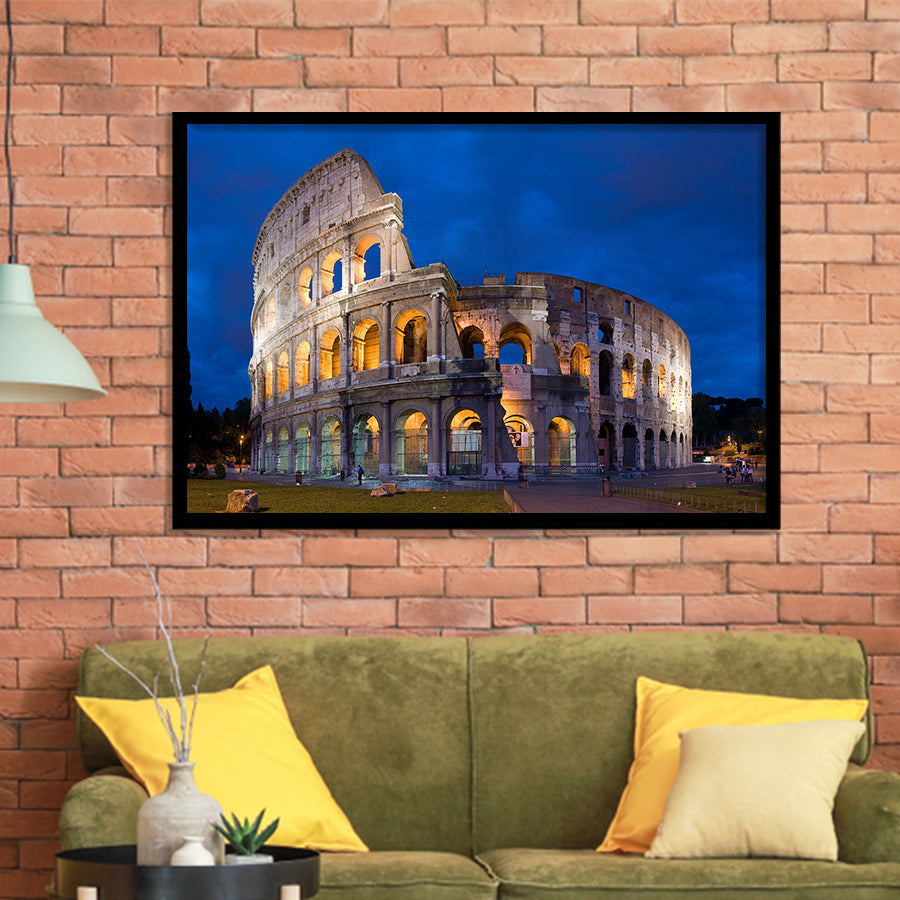 Lovely Colosseum, Stadium Canvas, Sport Art, Gift for him, Framed Art Prints Wall Art Decor, Framed Picture