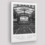 Lucas Oil Stadium Indianapolis Colts Football Lovers Black And White Art Canvas Prints Wall Art Home Decor