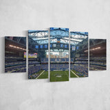 Lucas Oil Stadium Wall Art Indianapolis Stadium Canvas Prints American,Multi Panels,Sport Stadium Art Prints, Fan Gift
