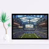 Lucas Oil Stadium Wall Art Indianapolis Stadium Art Prints American,Sport Stadium Art Prints, Fan Gift, Wall Decor