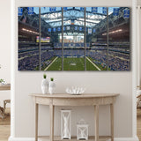 Lucas Oil Stadium Wall Art Indianapolis Stadium Canvas Prints American,Multi Panels B,Sport Stadium Art Prints, Fan Gift