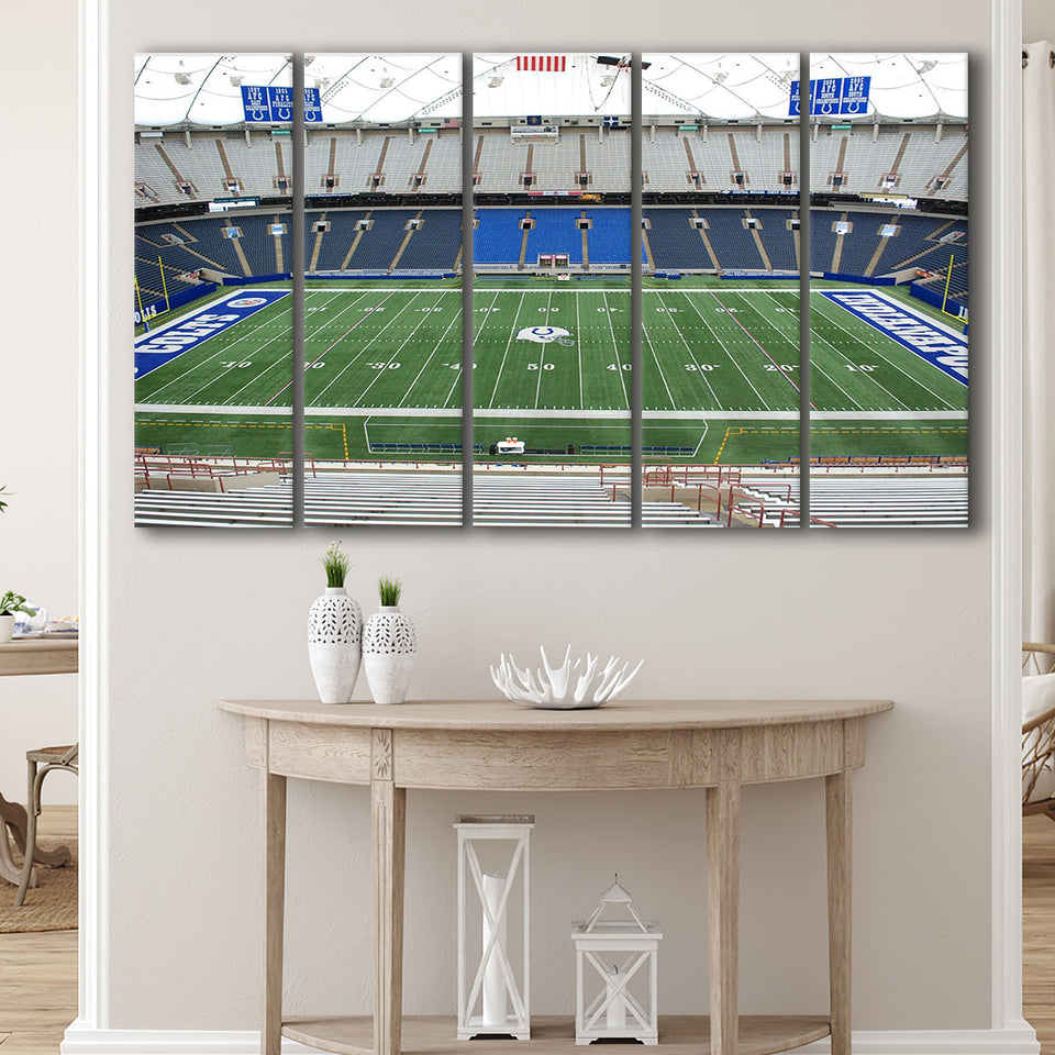 Lucas Oil Stadium Wall Art Indianapolis Colts Stadium Canvas Prints,Multi Panels B,Sport Stadium Art Prints, Fan Gift