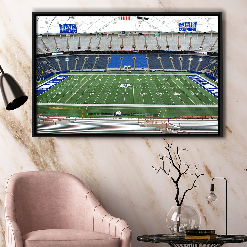 Lucas Oil Stadium Wall Art Indianapolis Colts Stadium Framed Canvas Prints,Sport Stadium Art Prints, Fan Gift