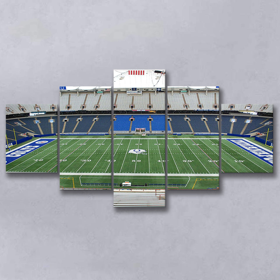 Lucas Oil Stadium Wall Art Indianapolis Colts Stadium Canvas Prints,Multi Panels,Sport Stadium Art Prints, Fan Gift