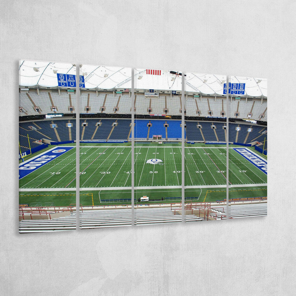 Lucas Oil Stadium Wall Art Indianapolis Colts Stadium Canvas Prints,Multi Panels B,Sport Stadium Art Prints, Fan Gift