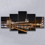 Lucerne Old Town, Switzerland Multi Panels,Canvas Prints Wall Art Home Decor