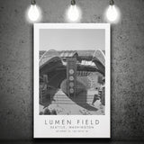 Lumen Field Seattle Seahawks Football Lovers Black And White Art Canvas Prints Wall Art Home Decor
