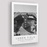 Lumen Field Seattle Seahawks Football Lovers Black And White Art Canvas Prints Wall Art Home Decor