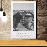 Lumen Field Seattle Seahawks Football Lovers Black And White Art Canvas Prints Wall Art Home Decor