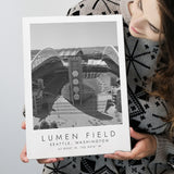 Lumen Field Seattle Seahawks Football Lovers Black And White Art Canvas Prints Wall Art Home Decor