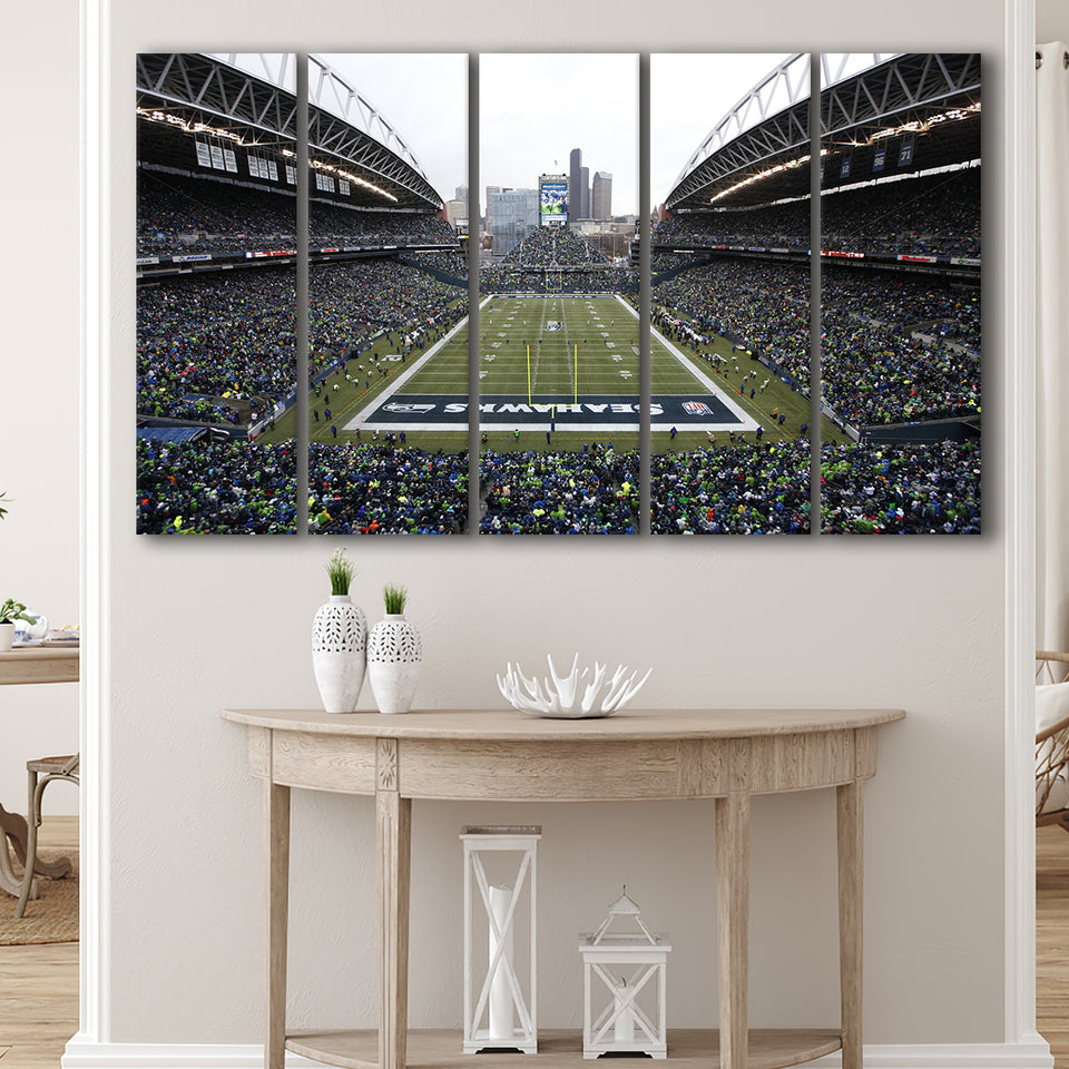 Lumen Field, Stadium Canvas, Sport Art, Gift for him, Multi Panels B, Canvas Prints Wall Art Decor