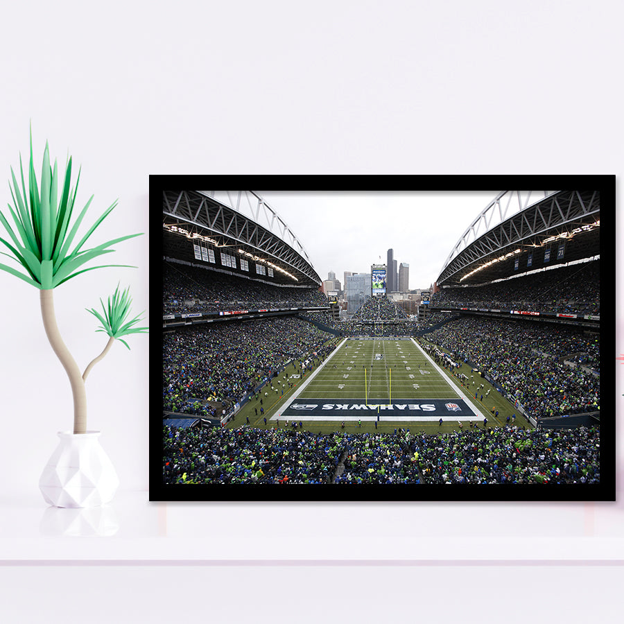 Lumen Field, Stadium Canvas, Sport Art, Gift for him, Framed Art Prints Wall Art Decor, Framed Picture